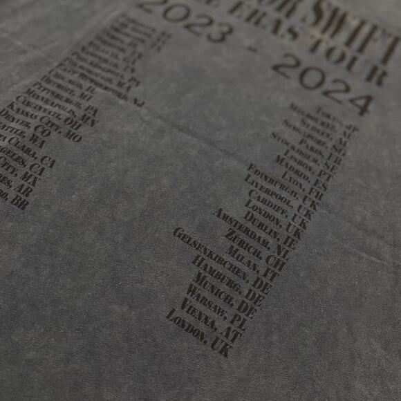 TAYLOR SWIFT The Eras Tour T-Shirt sz XL Mineral Wash Gray Tee NEW RARE MERCH - Picture 4 of 6